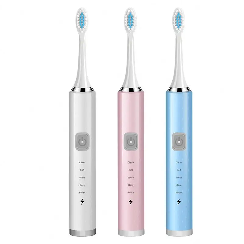 OEM battery powered ultrasonex travel replacement electric toothbrush with 5 modes for adult