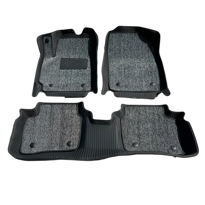 Automotive Interior Car Foot Mat 5d Luxury Leather Special Car Mats Moqueta Para Auto Double Layer Car Floor Mats