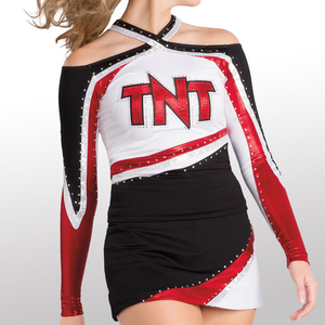 Rekabet için parlak Rhinestones amigo üniforma ile hızlı teslimat özel Cheer üniforma - Product Image 5