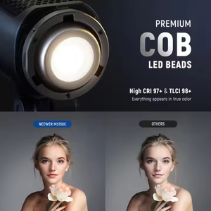 NEEWER MS150C 2700K-6500K uscita continua RGBWW luce Video LED faretto palmare per illuminazione fotografica - Product Image 5