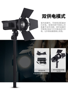 ไฟเติม LED 60W สำหรับสตูดิโอกระจายเสียงในร่ม-ไฟถ่ายภาพบุคคลแบบมือถือและตั้งพื้น - Product Image 5
