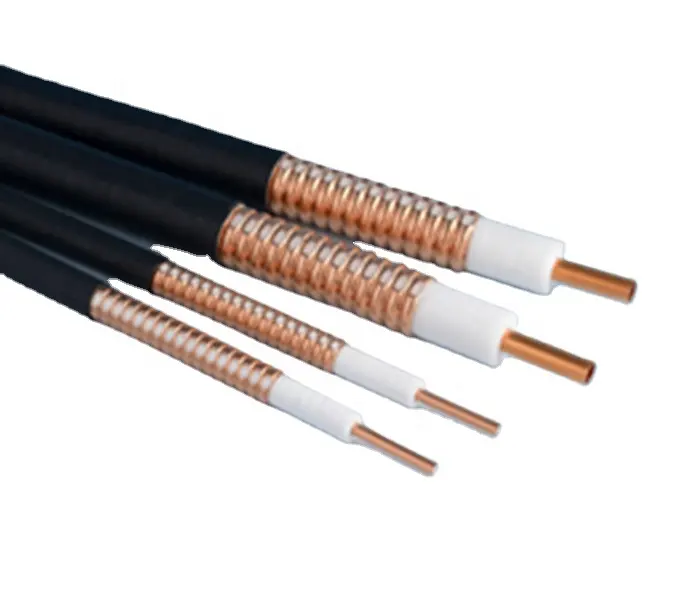 Alta calidad 50 Ohm fugas cable de alimentación 1/2 RF coaxial cable de fibra óptica