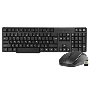 104-Key Full Size 2.4G USB Multimedia <strong>Wireless</strong> <strong>Keyboard</strong> Mouse Combo Office Silent <strong>Computer</strong> for PC Tablet Laptop - Product Image 1