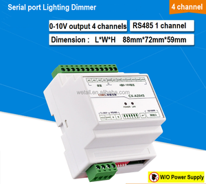 0-10V Lighting Dimming <strong>Controller</strong> Modbus 4-channel 8-channel Intelligent Network Port/485 Interface/RJ45 Dimmer Module - Product Image 2