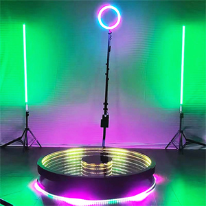 360 Photo Booth Red Carpet Rgb 360 Degree Led Lighting Backgrounds 360 Photo Booth 360 Video Booth Selfie Platform <strong>Au</strong> - Product Image 1