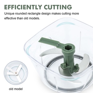 Manual Food Processor Vegetable <strong>Swift</strong> Chopper Hand Pull Manual Mini Food Chopper Vegetable <strong>Cutter</strong> - Product Image 2