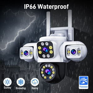 12MP Wifi Security <strong>Camera</strong> 3 Screens Outdoor Waterproof Two-Way Audio Color Night Vision AI Auto Tracking Yoosee Home CCTV PTZ - Product Image 6