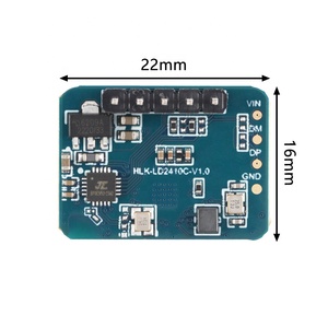 LD2410C insan vücudu Exists sensörü 24GHz milimetre dalga mmWave Radar kalp atışı dedektörü Radar hareket sensörü - Product Image 5