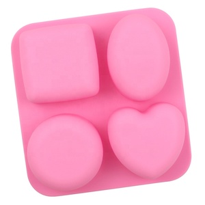 4 Cavity Silicone <strong>Soap</strong> Molds Forms <strong>Round</strong> Oval Heart Square <strong>Shape</strong> Handmade <strong>Soap</strong> DIY Mold <strong>Soap</strong> Making Tools Cake Mousse Baking Pan - Product Image 5