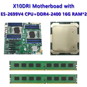 Für X10DRI Motherboard Sockel SP3 145W TDP mit Dual 2 * E5-2699V4 CPU Prozessor 2pcs DDR4-2400 16GB RAM Speicher