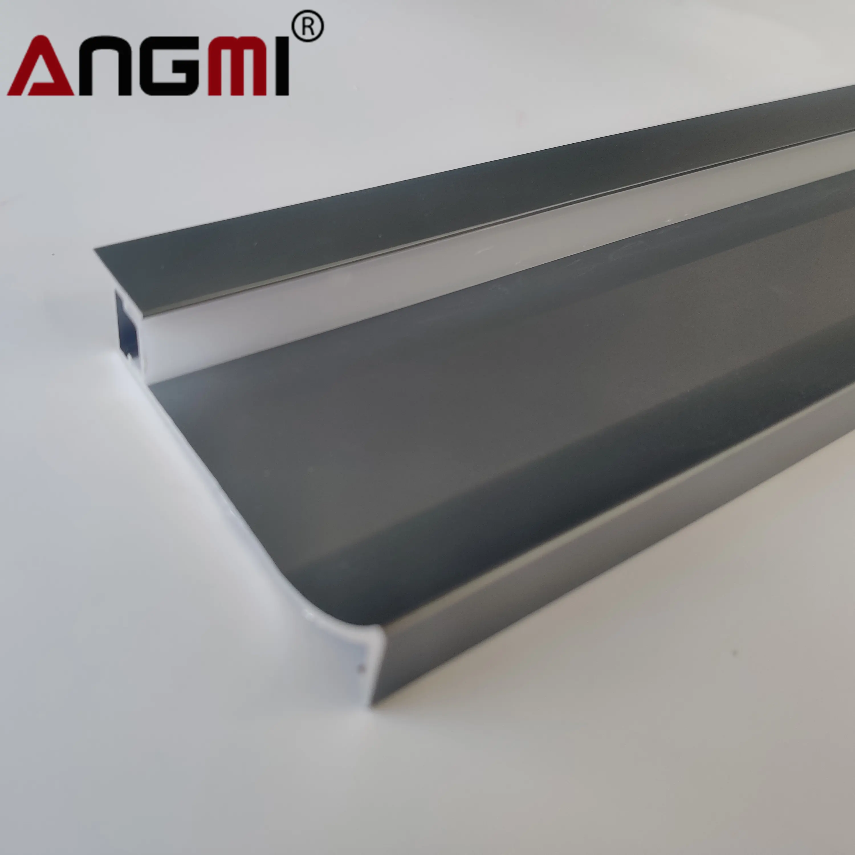 Plinthe imperméable en aluminium LED noir blanc gris pour armoire de cuisine