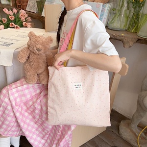 Dễ Thương Canvas Tote Túi Quà Tặng Cho Hoa Bunny Gấu Những Người Yêu Thích Công Suất Lớn Túi Bông Cho Phụ Nữ Với Túi & Snaps - Product Image 5