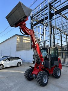 沃尔夫新设计Mini780HT额定负载0.8吨液压铰接式微型机前端柴油小型紧凑型微型轮式装载机 - Product Image 2