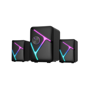 SK146BT Havit 2022 yeni tasarım fiş yüksek güç müzik kutusu V5.0 RGB LED ışıkları 2.1 ev bilgisayar PC Subwoofer hoparlörler - Product Image 1