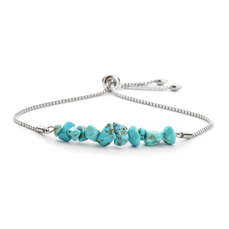 Bleu turquoise-argent