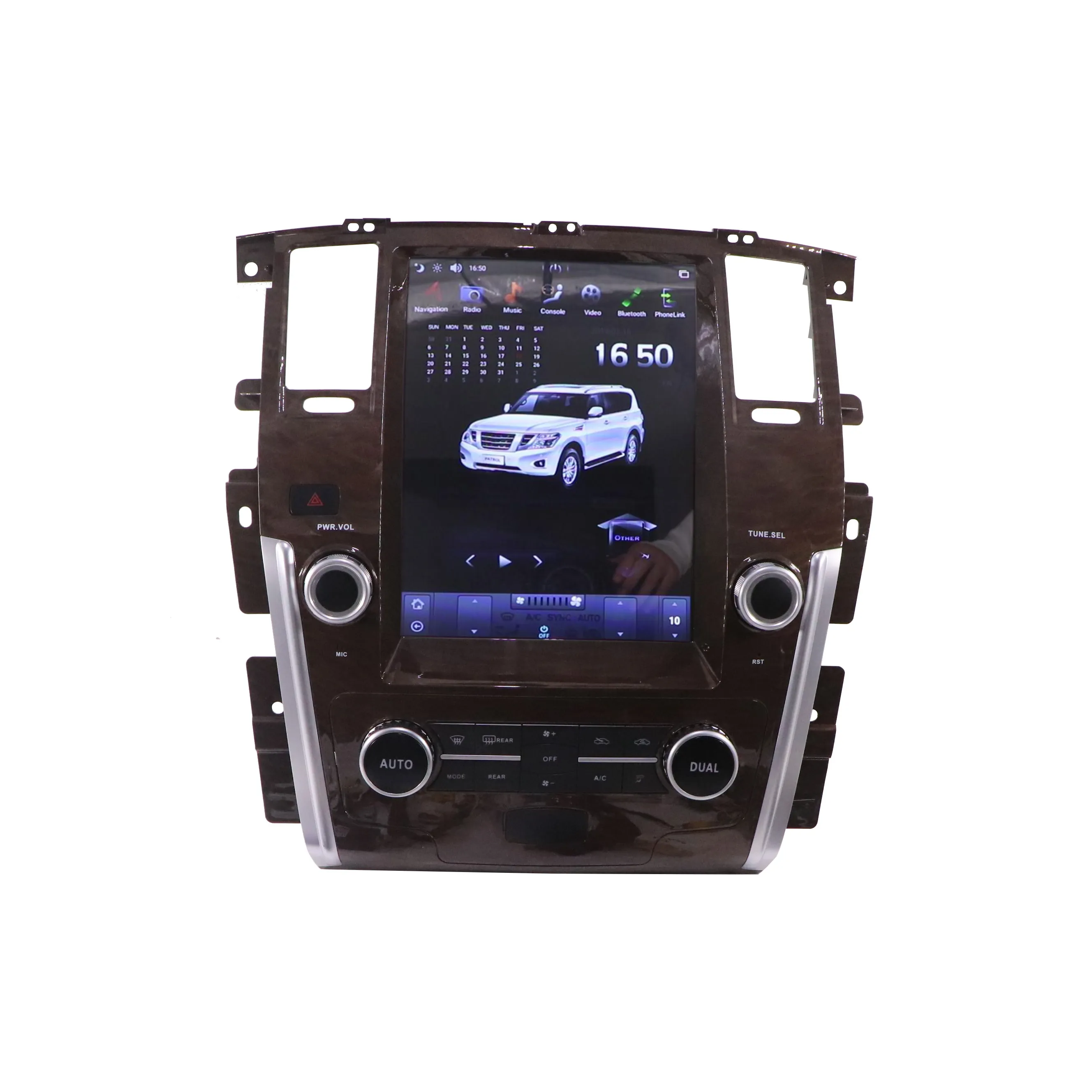 جهاز ملاحة السيارة بالشاشة العمودية تسلا, جهاز ملاحة السيارة بالشاشة العمودية لسيارات نيسان باترول 2010- Auto AC/إنفينيتي QX80 2013- Support bose amplifier 360 cam
