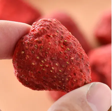 Comida Lanche Saudável Congelar Frutas Secas e Legumes Flocos De Morango Congelar Fatia De Morango