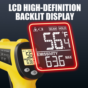 Độ chính xác cao kỹ thuật số hồng ngoại nhiệt độ Tester nhà bếp thực phẩm hồng ngoại nhiệt độ Meter nướng thực phẩm Nhiệt kế - Product Image 4