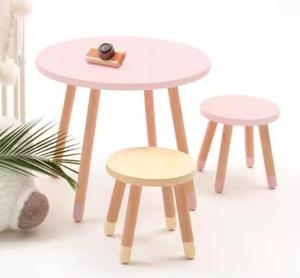 子供用ラウンドテーブルとチェアセット幼稚園センター-学習デスクとスツール - Product Image 4