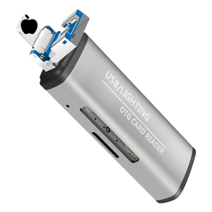 4-in-1 USBカードリーダーUSB3.0OTGミニSDカードリーダーフラッシュドライブMacBookタブレット用TF読み取りアダプター - Product Image 1