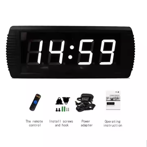 Orologio digitale a LED da 3 pollici con cifre bianche portatile con conto alla rovescia multifunzione per uso sportivo al coperto - Product Image 4