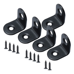 Tùy Chỉnh Dập 90 Độ Đen Thép Không Gỉ Kim Loại L Góc Gắn Khung Góc Khung - Product Image 2