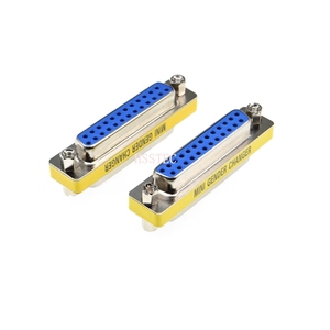 DB25 25pin HEMBRA a FEMALE CONECTOR de puerto serie D-Sub COM CONECTORES 25 pin 25 p Mini adaptador de cambiador de género - Product Image 1