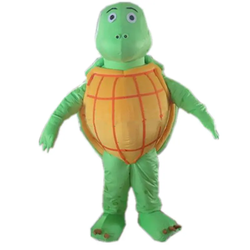 Hola adulto verde tortuga de mar traje de la mascota/la mascota de la mascota