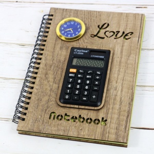 A5 SMART Notebook mit Taschen rechner und Uhr - Product Image 6