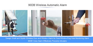 Sistema de seguridad para el hogar con alarma de Sensor magnético inalámbrico para puertas y ventanas de 90db con aviso de voz para puertas y ventanas abiertas - Product Image 3