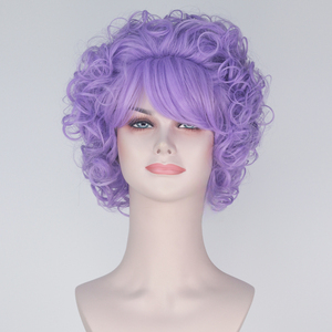 Anxinのコスプレハンガーゲーム高温繊維で作られたショートカーリーウィッグ - Product Image 2
