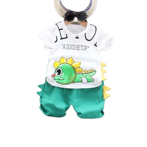 Erkek kısa kollu takım elbise dış ticaret yeni çocuk yaz giyim moda ve çok yönlü erkek ve çocuk rahat - Product Image 1