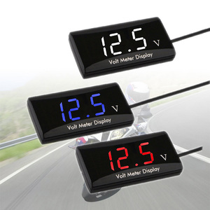 Araç monte çok fonksiyonlu dijital ekran voltmetre gerilim metre otomobil ve motosiklet için - Product Image 4