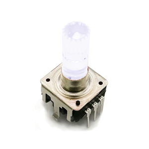 Single Dual Color RGB LED Encoder <strong>Switch</strong> with Luminous Damping Sense <strong>Audio</strong> Volume Adjustment <strong>Switch</strong> for Electronic Components - Product Image 2