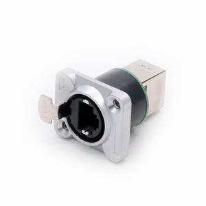 Conector Ethernet RJ45 hembra, Shield RJ45 conector de red, enchufe de chasis de montaje en panel plano 8P8C - Product Image 6