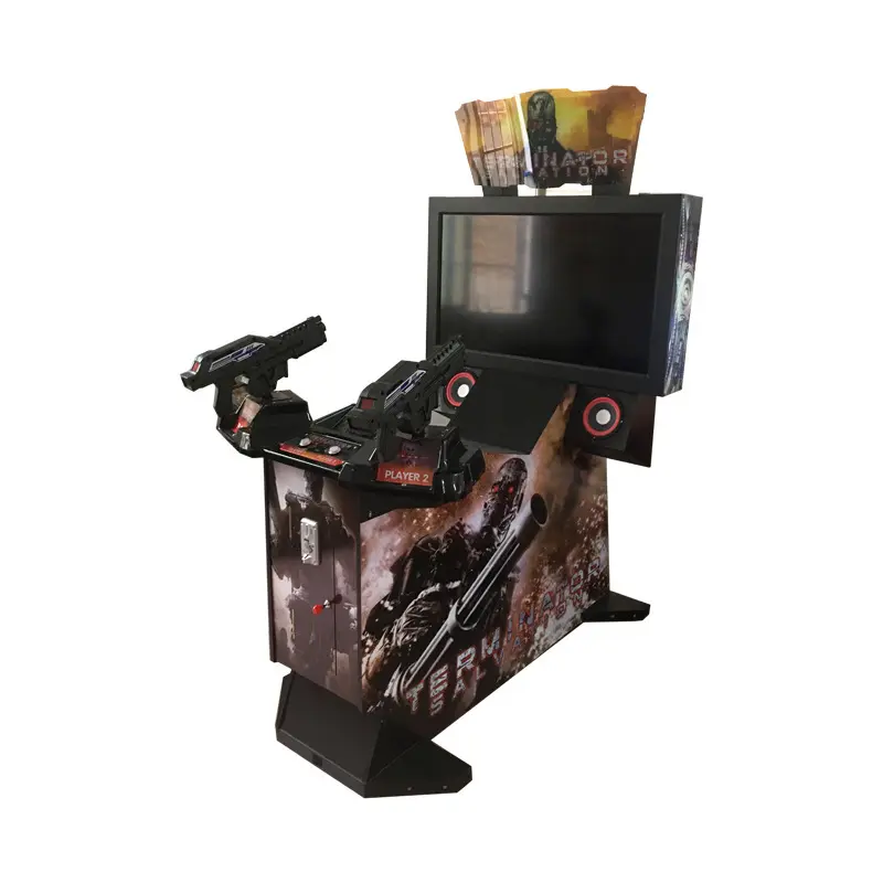 Terminator salvation 4 máquinas de juegos arcade de alta calidad simulador de tiro con monedas a la venta