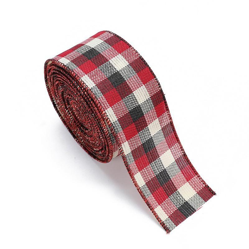 Plaid noir et blanc rouge