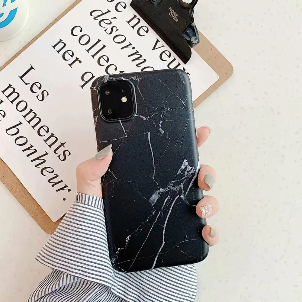 आईएमडी संगमरमर के लिए TPU फोन के मामले में iPhone 11 Xsmax XS XR शीतल रबड़ पिछला कवर रॉक पत्थर