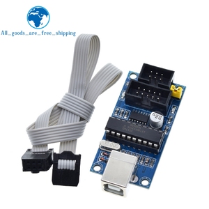 TZT 1 takım USBTiny USBtinyISP AVR ISP programcı Bootloader 6pin programlama kablosu ile Arduino Meag2560 UNO R3 için