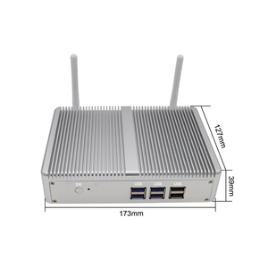 Eglobal-Mini ordenador de escritorio Sin ventilador, N3150/N3050 con doble Lan, pantalla Dual, WiFi gratis, mini Pc inteligente - Product Image 4