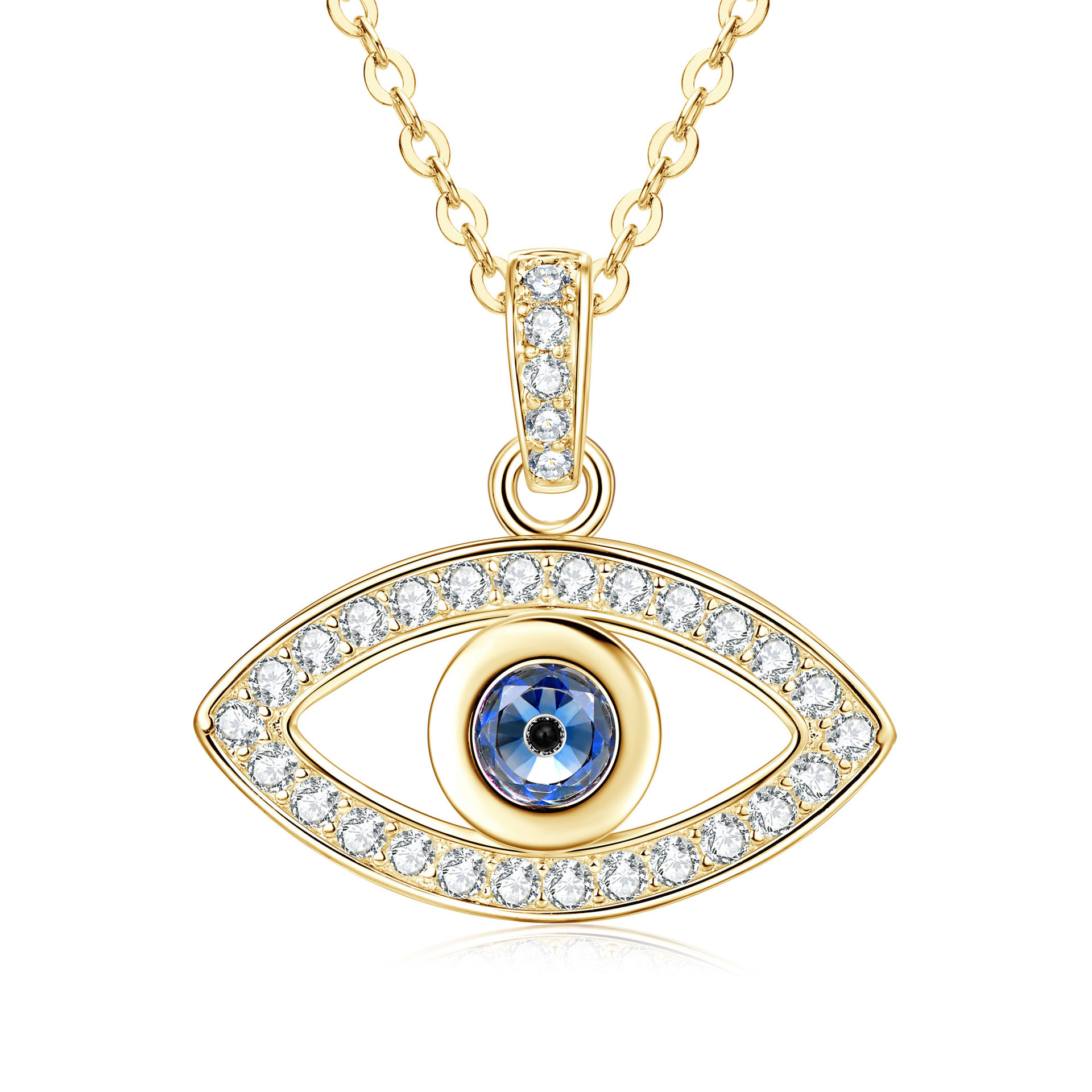 Zircon 5mm * 1 pièces plaqué or
