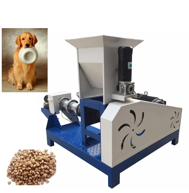 बिल्ली खाद्य उत्पादन लाइन सूखी कुत्ता खाना गोली बनाने की मशीन extruder पालतू भोजन के लिए