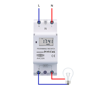 Nuovo tipo Din Rail 2 filo settimanale 7 giorni programmabile interruttore digitale a tempo controllo Timer AC 220V 230V 12V 48V 16A - Product Image 2
