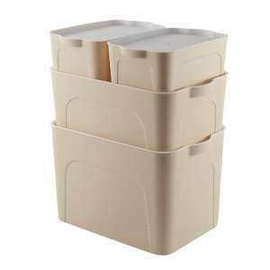 卸売プラスチックマット大型衣類玩具雑貨収納ボックスふた付きホームオフィス用ワードローブLingroom