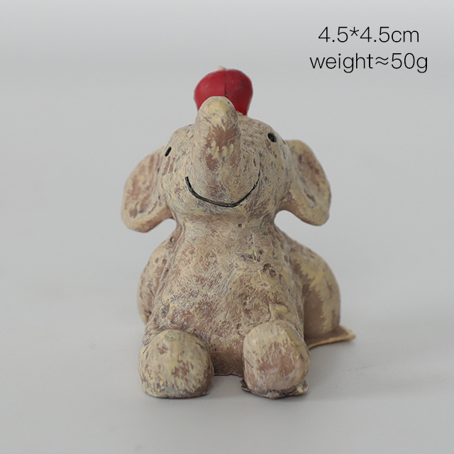 Coloré --- comme indiqué - bébé éléphant pomme rouge