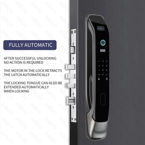 販売顔認識スマートロックドアロックWIFI APPデジタル指紋パスワードカードスマートRFIDロックキー自動スマートロック - Product Image 4
