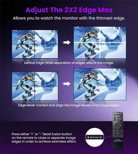 Multi Interface High-definition HDTV Video Wall Controller 2X2 Splicer Supports TYPE-<strong>C</strong>/HDTV/DVI Interface <strong>Input</strong> and HDTV <strong>Output</strong> - Product Image 3