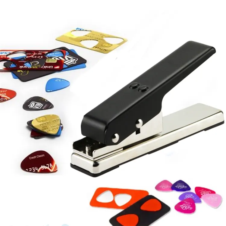 All'ingrosso Guitar Pick Punch Maker Plectrum Card Cutter Tool Cut Machine plettro per chitarra fai da te