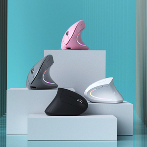 Mouse di ingegneria ergonomica a doppia modalità 2.4G muta retroilluminata per Computer da gioco Bluetooth ricaricabile per uso verticale per ufficio - Product Image 4