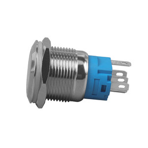12v 24v 12mm 16mm 16mm mandallama basma düğmesi anahtarı 5 Pin ON-OFF push button anahtarı LED güç anahtarı - Product Image 3